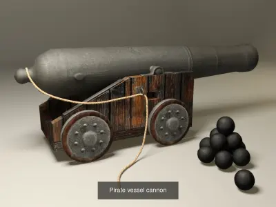 Pirate accessories 3D Model Pack