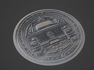 Car Pendant Medallion 3D print model 77
