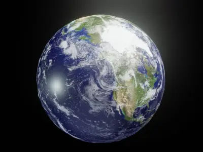 Photorealistic Solar System 3D Model