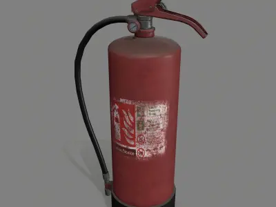 fire extinguisher Low-poly 3D model 37