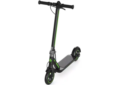 Electric Scooter 3D model 8