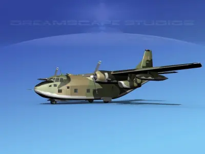 Fairchild C-123K Provider V05 3D model