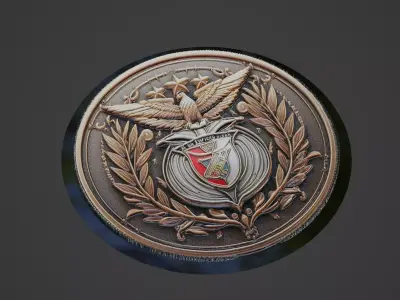 Benfica Football Medallion 3D print model
