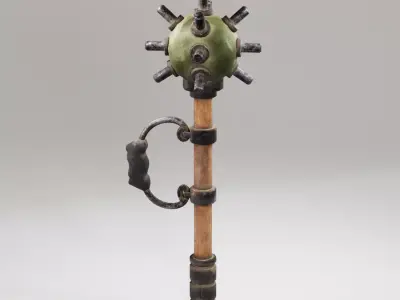 Post Apocalyptic Weapon Low-poly 3D model purchase