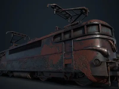 Electric Locomotive SNCF 9291 Low-poly 3D model