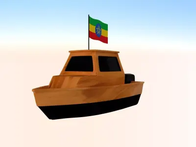 Ethiopia Fishing Boat 3D model
