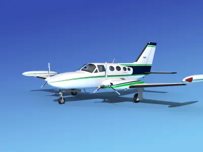 Cessna 421 Golden Eagle V09 3D model