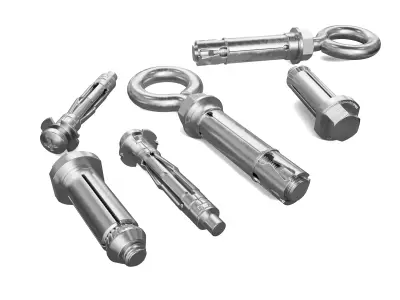 Expansion nail hardware 3D model