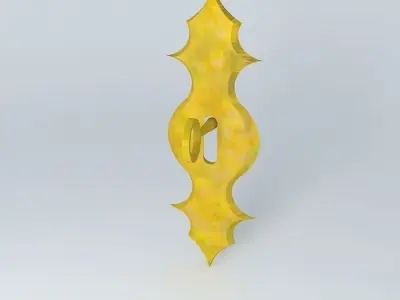 Lock retro Free 3D model