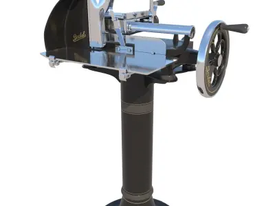 Berkel Food Ham Slicer Volano with Black Pedestal 3D model