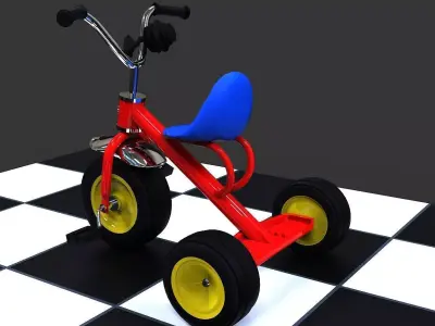 Tricycle Free 3D model purchase