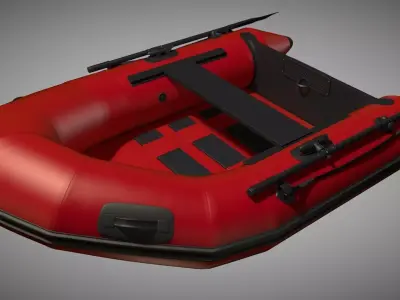 Rubber dinghy 3D model