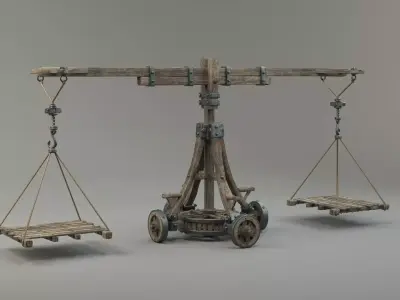 Crane Wood Medieval 3D model