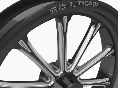 RC Components Exile-S Street Fighter front wheel Low-poly 3D model