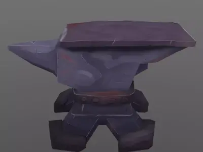 Stylized Anvil      Hand-Painted Game Asset Low-poly 3D model