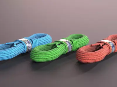 Paracord Low-poly 3D model