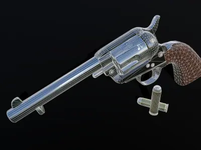 Colt Peacemaker Low-poly 3D model purchase
