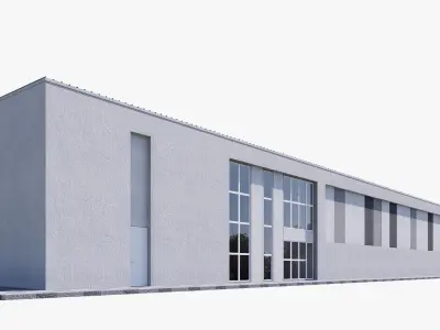 warehouse Low-poly 3D model by memar-allahyarov