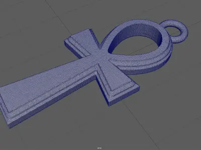 Ankh Cross Necklace 3D print model