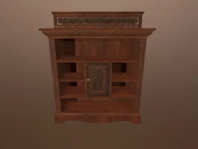 Antique Cupboard -PBR Game Ready 3D model Low-poly 3D model buy