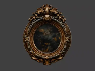 Ornate Reflection Low-poly 3D model