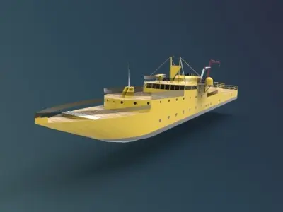 research ship type Y 3D model