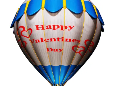 Hot air balloon 3D model 27
