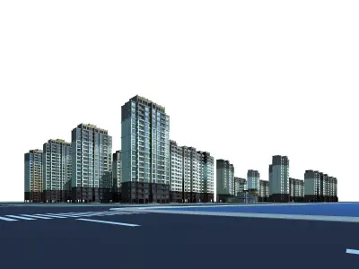 High-Rise Residential 3D model 23