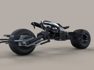 Batpod from The Dark Knight and The Dark Knight Rises 3D model