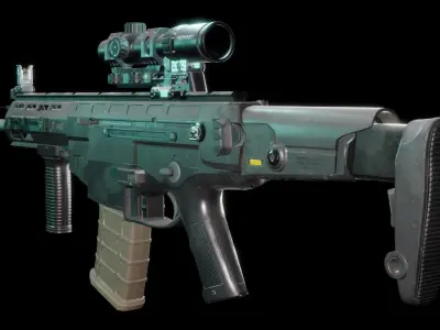 ARX200 Assault Rifle    LOW-POLY Low-poly 3D model