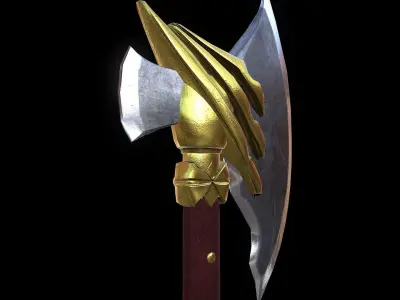 Hand Axe Free low-poly 3D model