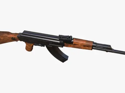 Assault Rifle AK47 Low-poly 3D model