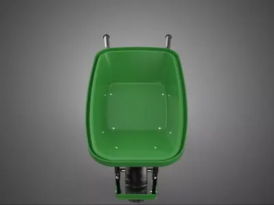 SINGLE WHEEL BARROW HEAVY WHEELBARROW CART TROLLEY WAGON TRAY KG 3D model