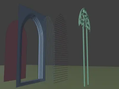 Gothic Window - First Type 3D model