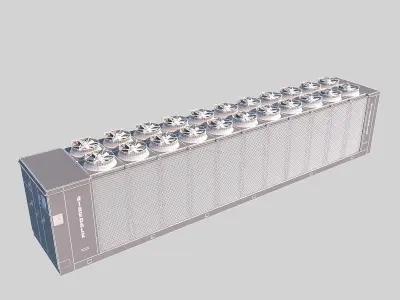 Condenser airconditioner - airconditioner 3D model