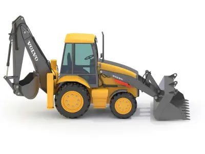 Backhoe Loader 3D model