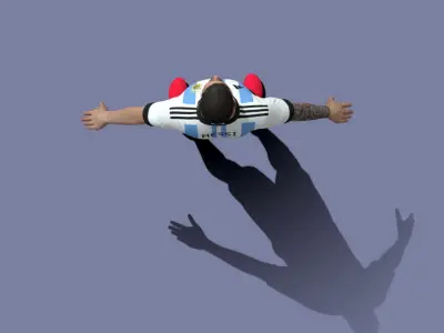 Lionel Messi Argentina 3D model