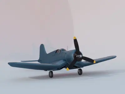 Corsair plane 3D model