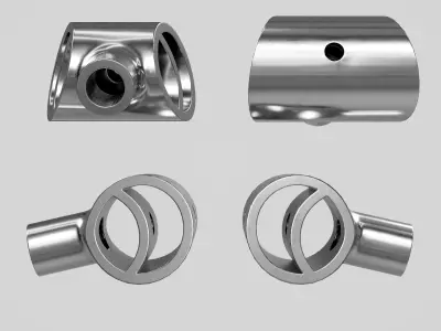 AR-15 JP Muzzle Brake Low-poly 3D model