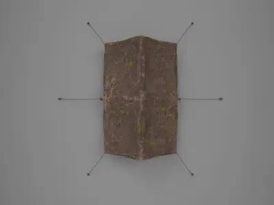 Camp tent Low-poly 3D model