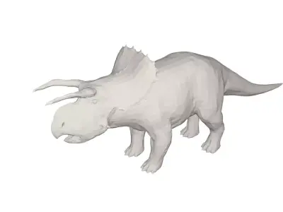 Dinosaur triceratops Low-poly 3D model purchase