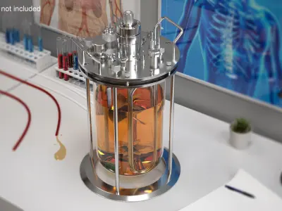 Big Glass Bioreactor 3D model