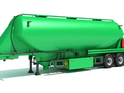 Silo Trailer 3D model
