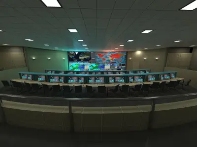 Mission Control Center 3D model