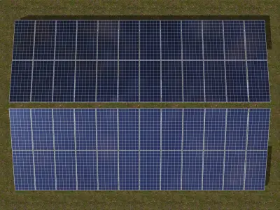 Solar panel 3D model purchase