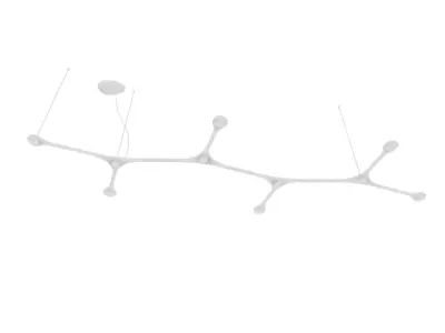 Carbon Industrial Minimalist Pendant Lamp 3D model