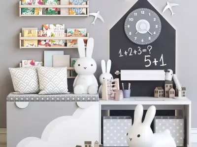 Childrens furniture and toys 3 3D model