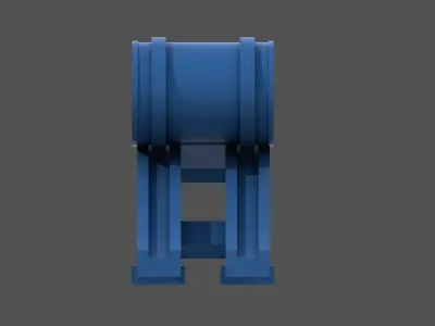 Littorio Class depth charges aft - Commercial lic - 1-200 scale 3D print model