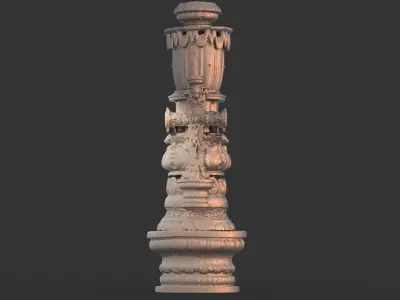 Celtic stone carving  3D model