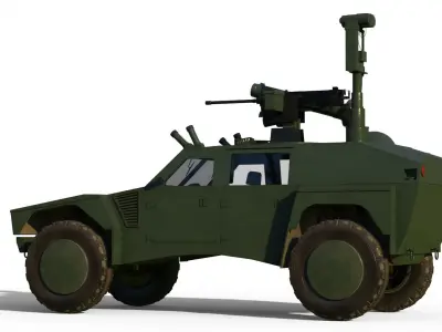 RST-V Shadow Hybrid Tactical Vehicle 3D model